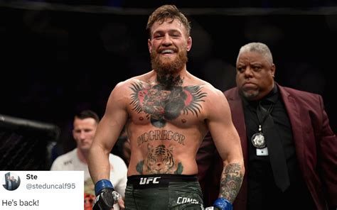 Conor Mcgregor Usada Hes Back Conor Mcgregor Breaks Social Media