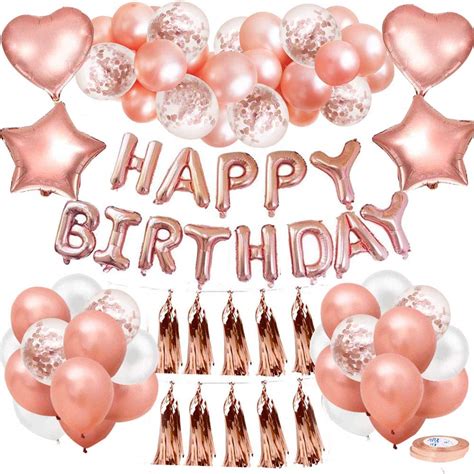 Buy Birthday Decoration Balloons For Women Girls With Happy Birthday