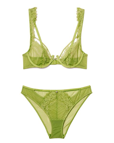 Liliana Medium Green Unlined Plunge 32B 38C Adore Me