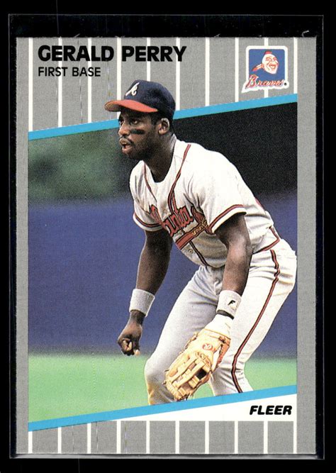 Fleer Baseball Gerald Perry Atlanta Braves Pack Fresh Mint