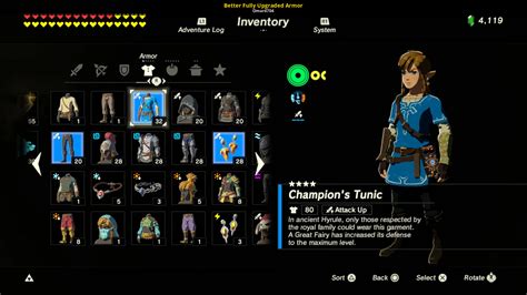 Better Fully Upgraded Armor The Legend Of Zelda Breath Of The Wild