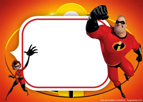 The Incredibles Invitations For Superhero Lovers Invitation Template | Superhero invitations ...