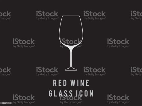 Red Wine Glass Outline Icon Vector Illustration Single High Quality Outline Symbol For Web