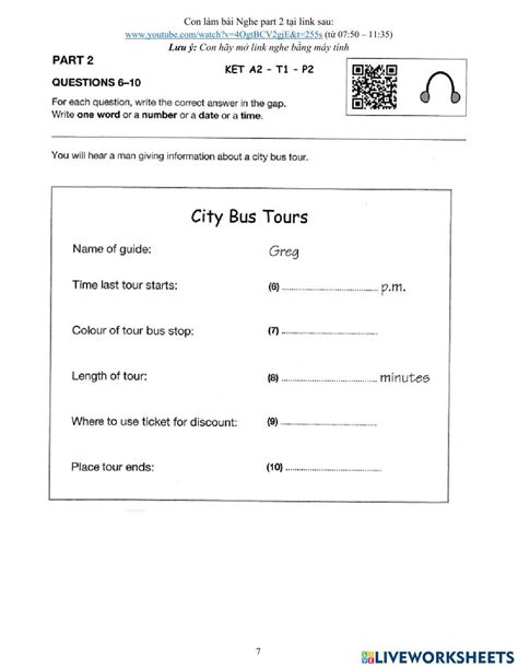 Online Foreign S4 W5 L5 Role Play And Ket Speaking Practice Worksheet