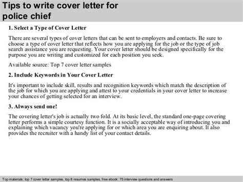 Police Chief Cover Letter