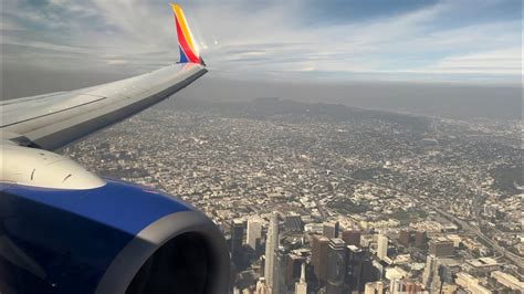 Southwest Boeing 737 700 Landing Los Angeles Intl KLAX YouTube