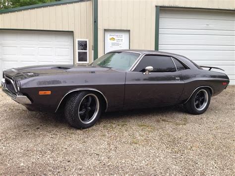 1973 Dodge Challenger With Black Ridler 695 Wheels