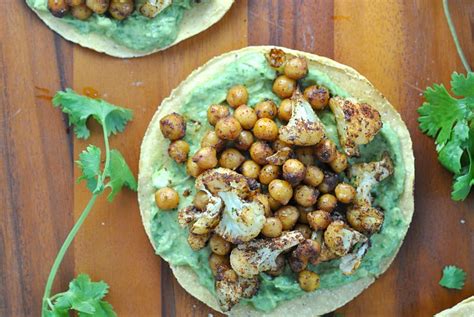 Roasted Vegetable And Chickpea Tostadas Weekly Menu Prevention Rd