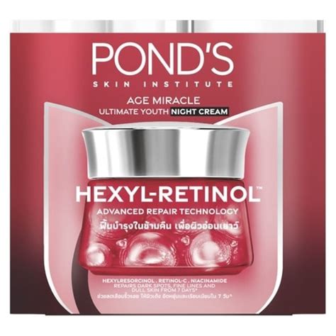 Pond S Age Miracle Ultimate Youth Night Cream Hexyl Retinol G