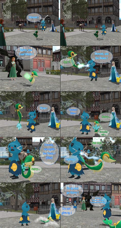 Mmd Frozen Pkmn Comic Their First Pokemon 1824 By Lordblacktiger666