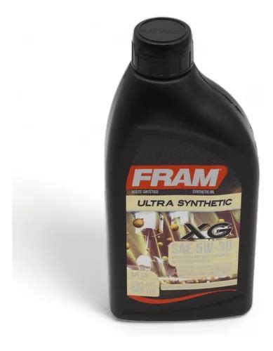 Aceite Sintetico De Motor Fram Sae 5w30 Api Sn 946ml Dexos MercadoLibre