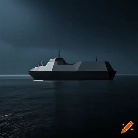 Modern Naval Stealth Warship