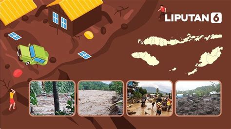 Infografis Banjir Bandang Terjang NTT News Liputan6