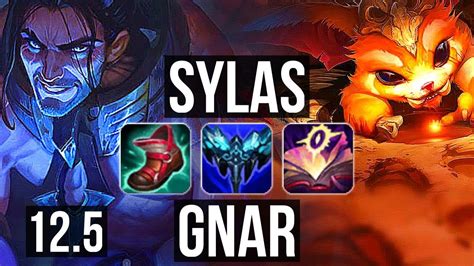 Sylas Vs Gnar Top 66 Winrate 6 Solo Kills 822 Dominating Na