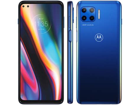 Smartphone Motorola Moto G 5g Plus 128gb Azul Oceano 8gb Ram Tela 67” Câm Quádrupla Moto G