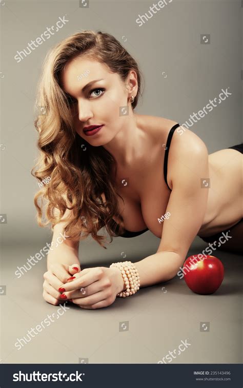 Studio Photo Sexy Woman Black Lingerie Stock Photo 235143496 Shutterstock