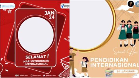 Kumpulan Twibbon Hari Pendidikan Internasional Dan Cara