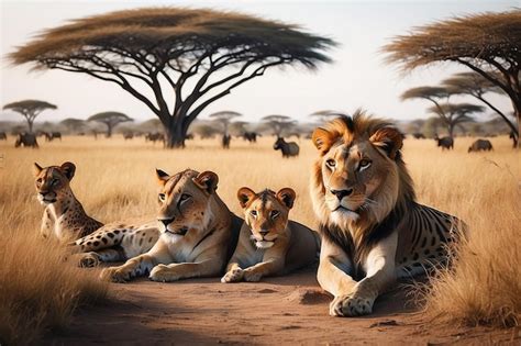 Premium Photo | African savannah animals