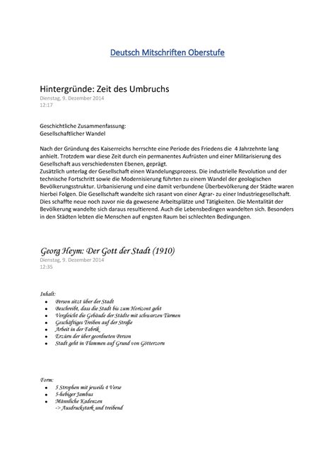 Deutsch Mitschriften Oberstufe Warning Tt Undefined Function