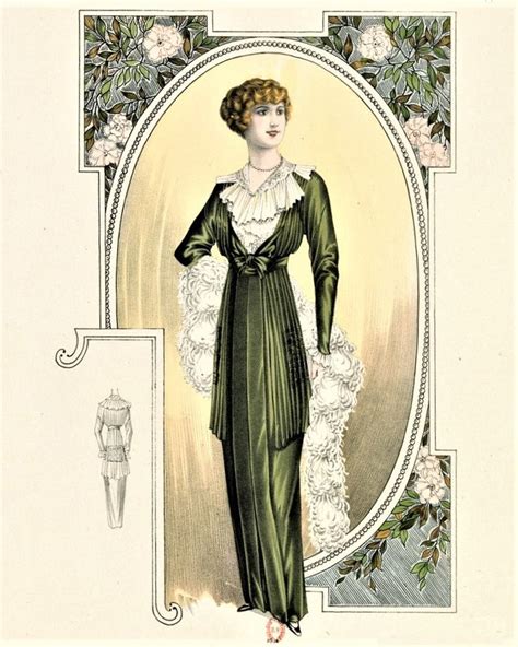 1913 Élégances Féminines Fashion illustration vintage Edwardian