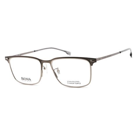 Hugo Boss Boss 1224f Eyeglasses Matte Ruthenium Clear Lens Ambrogioshoes