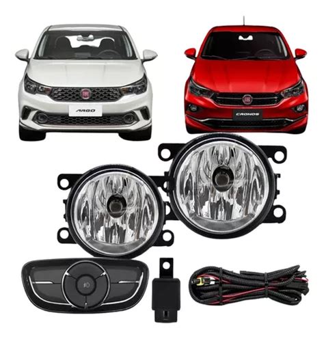 Kit Farol Milha Neblina Fiat Argo Cronos 17 A 21 Original