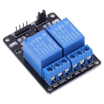 2 Channel Relay Module 5V Generic With Optocoupler Makestore