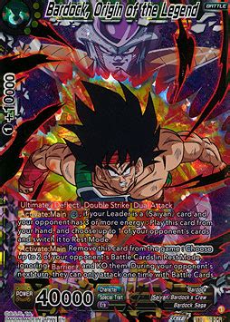 Bardock Origin Of The Legend Dawn Of The Z Legends Boosterserien