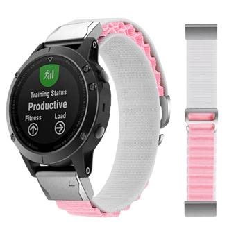 Bracelet Loop Alpine Pour Garmin Descent Mk Blanche Et Rose