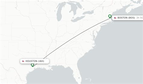 Direct (non-stop) flights from Houston to Boston - schedules - FlightsFrom.com