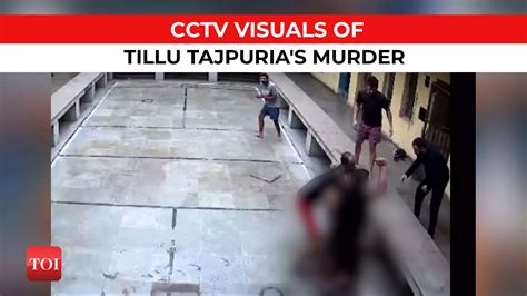 Cctv Distressing Cctv Footage Of Tillu Tajpurias Stabbed 100 Times