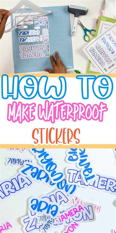 How To Make Waterproof Stickers With Cricut Step By Step Tutorial Artofit