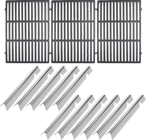 Amazon Hongso 18 7 8 Cast Iron Grill Grates And Flavorizer Bars