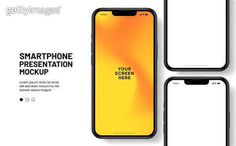 D Realistic High Quality Smartphone Mockup With Isolated Background