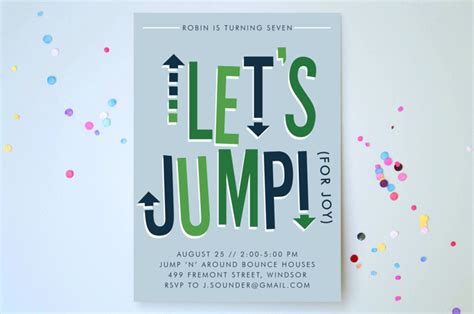 Jump House Children's Birthday Party Invitations by Ellis | Minted