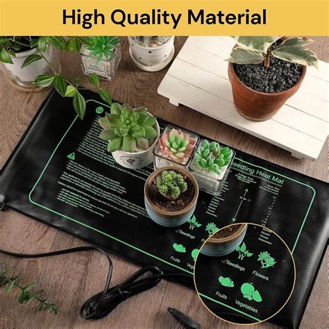 Seedling Heat Mat Plant Heating Pad Germination Seed Cloning Warm Temp