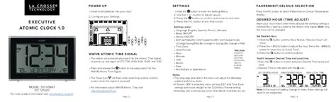 La Crosse Technology Atomic Clock Manual