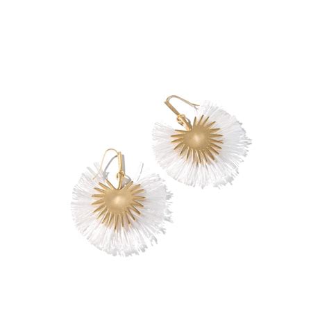 Spartina 449 White Palmetto Fringe Earrings 278699 Borsheims