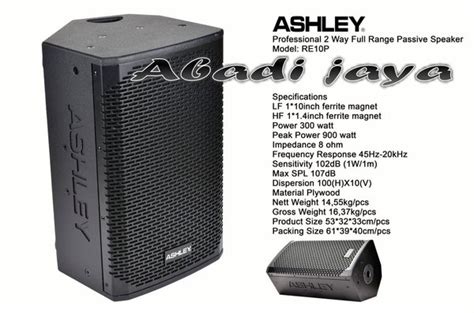 Jual New Speaker Pasif Ashley Re P Original Passive Ashley Re P