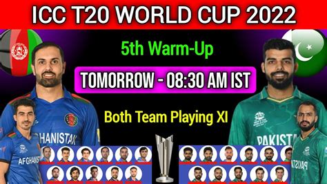 T World Cup Afghanistan Vs Pakistan Warm Up Match Playing