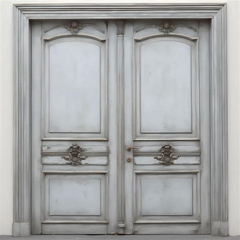 A Large Wooden Door With A Decorative Design On It Premium Ai