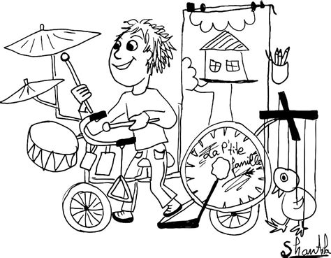 Coloriage Musicien Gratuit T L Charger Et Imprimer Gratuit Sur