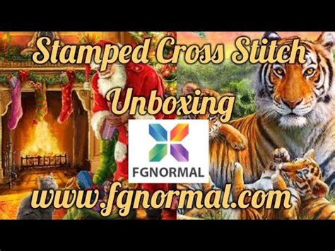 Fgnormal Stamped Cross Stitch Unboxing Fgnormal Flosstube