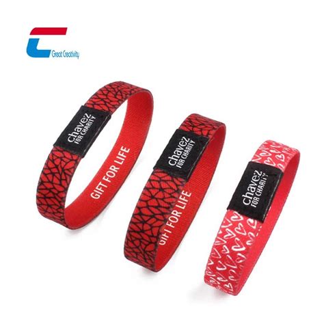 Custom Wholesale Reusable Stretch Elastic Rfid Wristband