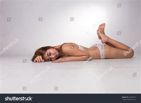 Sexy Asian Woman White Lingerie On Stock Photo Shutterstock