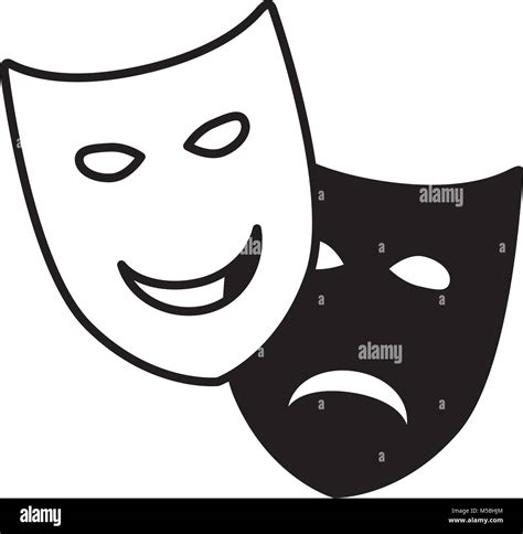 Theatrical Drama And Comedy Masks Stock Vector Image And Art Alamy