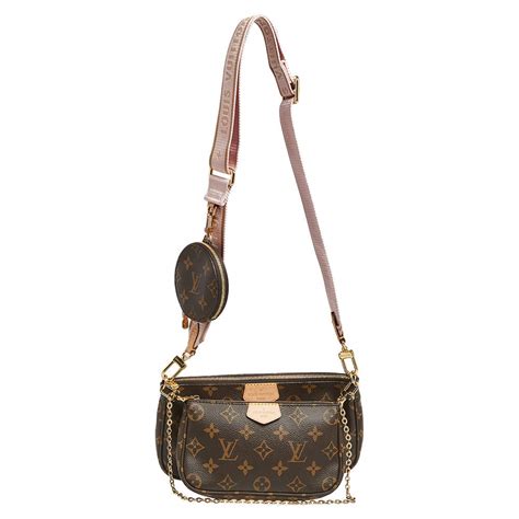 Louis Vuitton Rose Clair Monogram Canvas Multi Pochette Accessories Bag