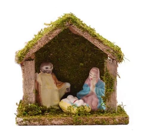 Pesebre Sagrada Familia Madera Piezas Pettish Online Cg Mercadolibre