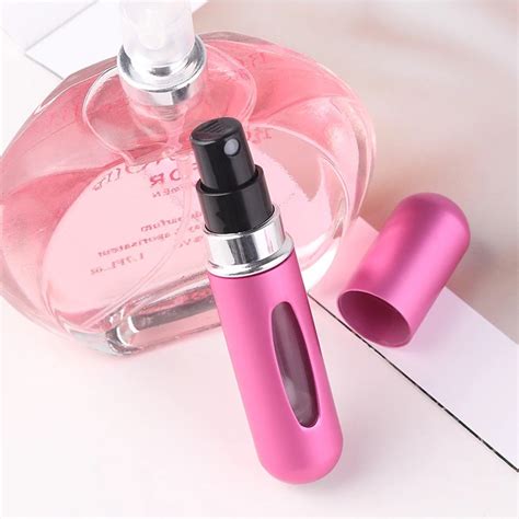 5ml Portable Mini Refillable Perfume Bottle Spray Scent Pump Empty Cosmetic Container Spray