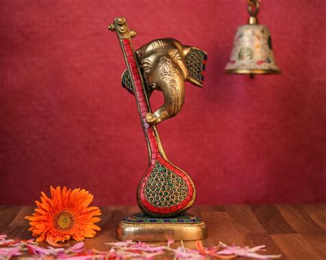 SHIVAJI ARTS Abstract Brass Ganesha Statue 31 Cm Ubuy India